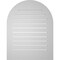 Ekena Millwork Round Top Surface Mount PVC Gable Vent: Functional, w/ 3-1/2"W x 1"P Standard Frame, 28"W x 36"H GVPRT28X3601SF - alternate 2